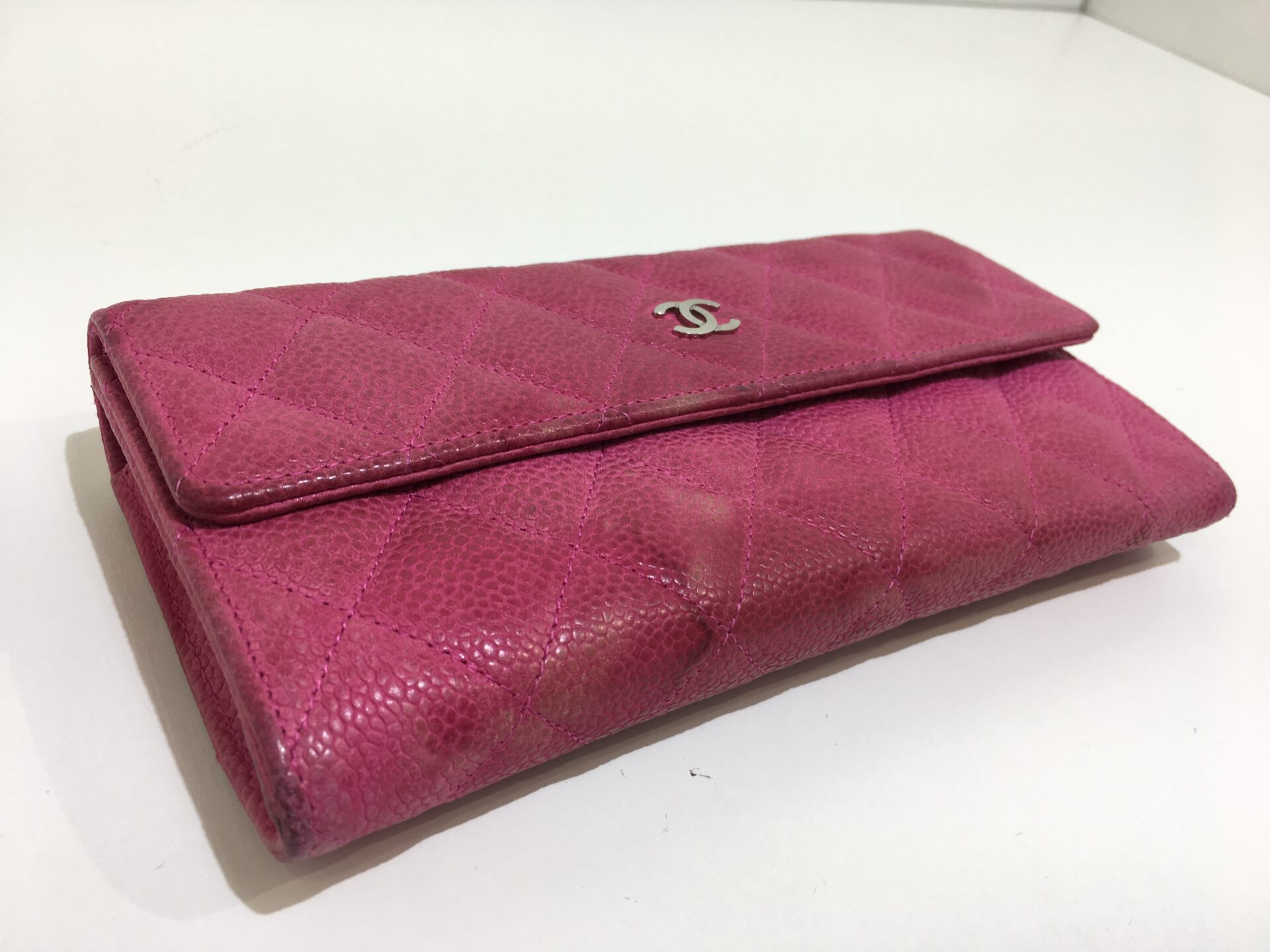 シャネル 財布 CHANEL 長財布 ココマーク/CC ロゴモチーフ キャビア 